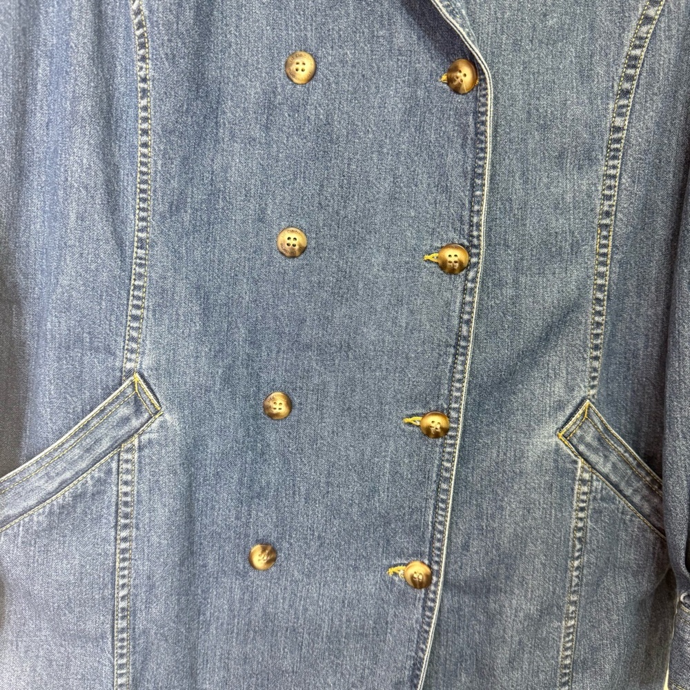 Vintage Liz Claiborne Lizwear Denim Jean long sleeve dress size 12 - Picture 5 of 12